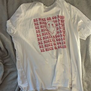 White and pink shirt